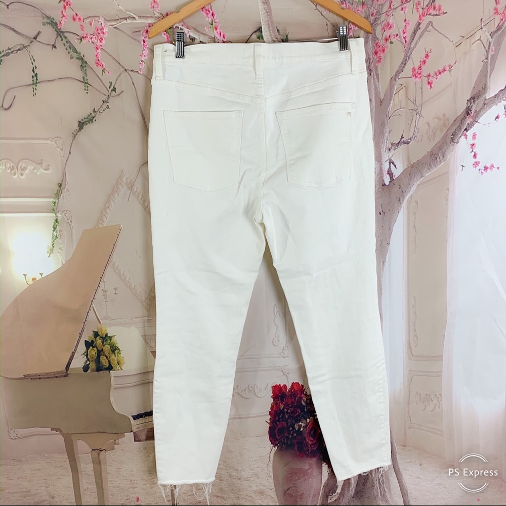 Madewell High Rise Distressed Crop Skinny Jeans - Picture 5 of 9